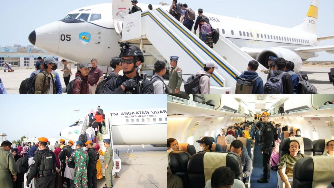 Mission Accomplished: Boeing 737-400 A-7305 TNI AU Selesaikan Evakuasi WNI di Sudan