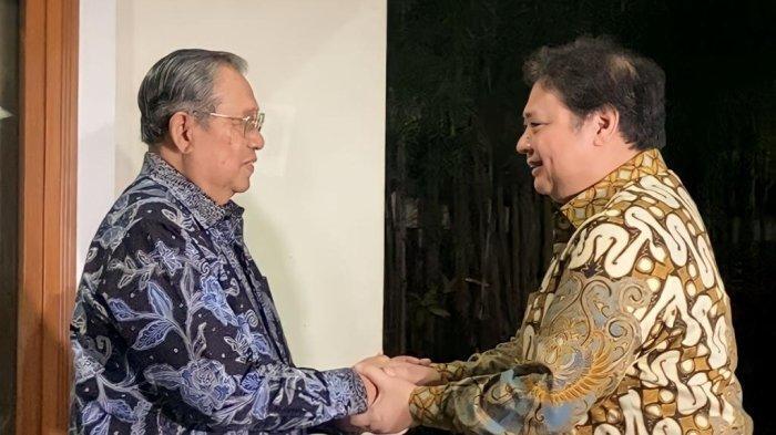 Bertemu SBY, Airlangga Ajak Demokrat Bersama Loloskan Indonesia dari