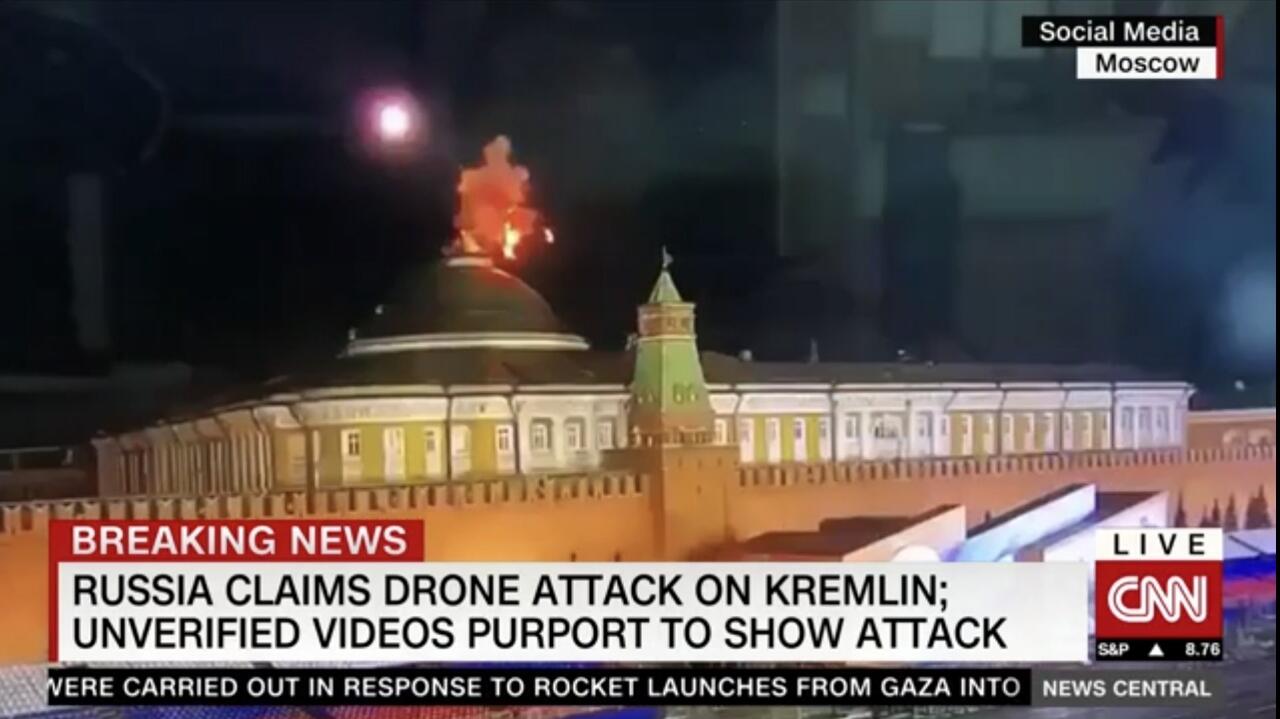 Drone Ukraina Menyerang Kremlin, Untungnya Presiden Putin Tidak Terluka