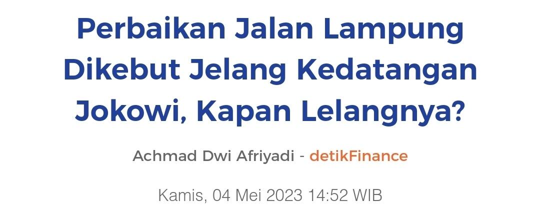 Jalan Rusak di Lampung yang Baru Saja Diperbaiki Kembali Rusak karena Hujan