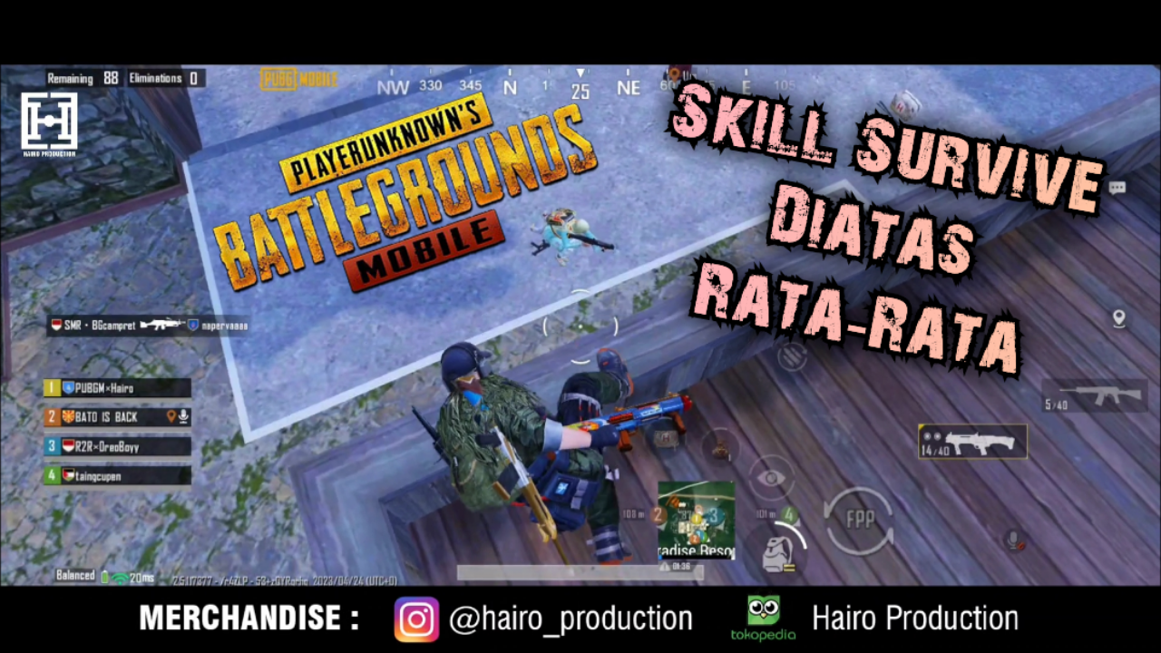 &#91;Video&#93; SKILL SURVIVE DI ATAS RATA-RATA - PUBG MOBILE