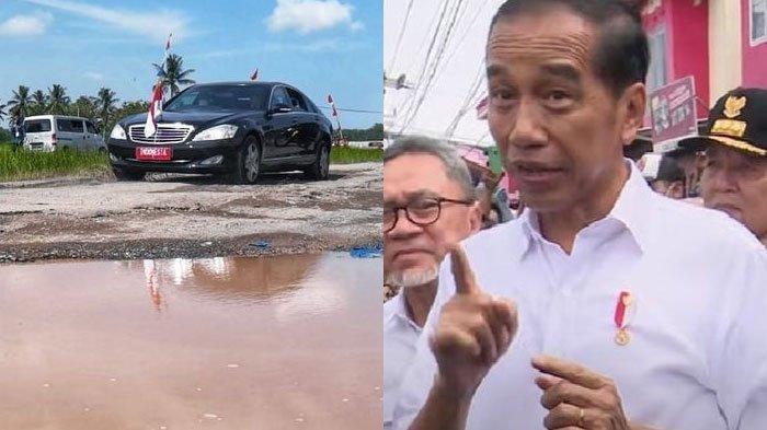 Bukan Cari Simpati, Ini Tujuan Presiden Jokowi Lewat Jalan Rusak Kunjungan ke Lampung