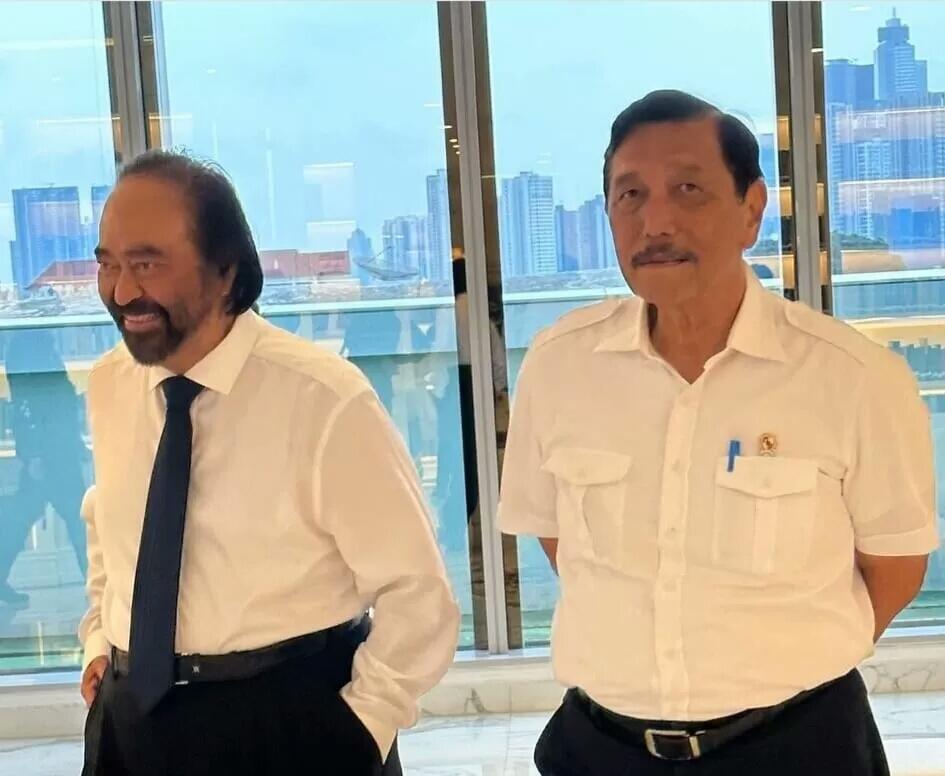 Bola Liar Jelang Pilpres ! Luhut Bertemu Surya Paloh, Mau Endorse Cawapres Anies ?