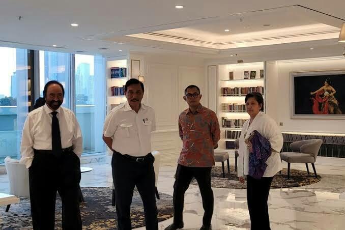 Bola Liar Jelang Pilpres ! Luhut Bertemu Surya Paloh, Mau Endorse Cawapres Anies ?