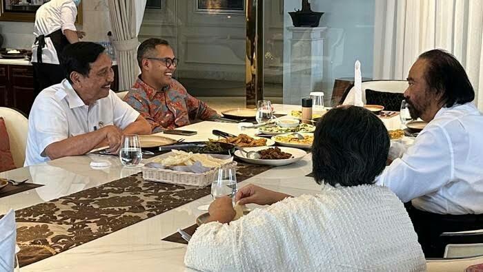 Bola Liar Jelang Pilpres ! Luhut Bertemu Surya Paloh, Mau Endorse Cawapres Anies ?
