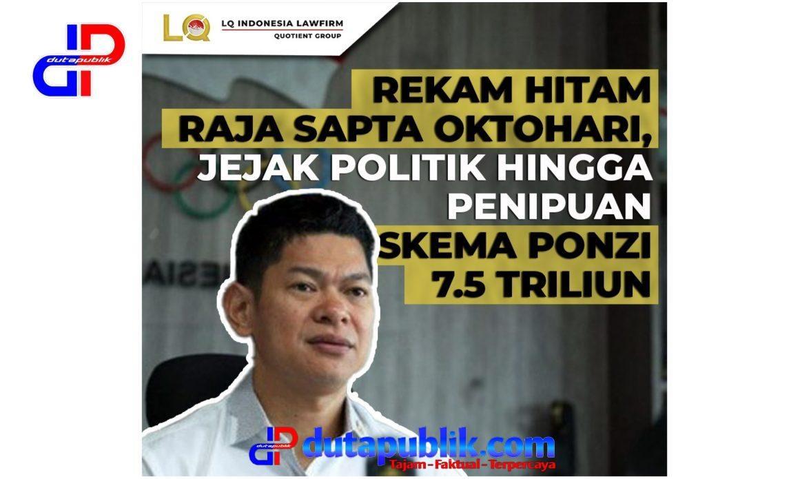 Skema Ponzi Rugikan Masyarakat Rp7,5 Triliun