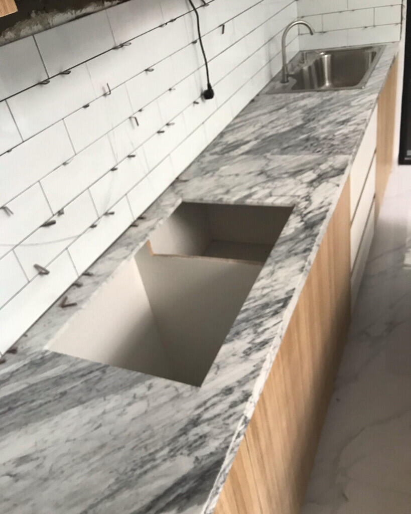 Meja Dapur Marmer Granit