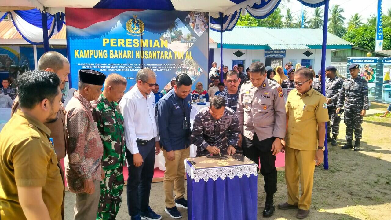 Kapolsek Lhoksukon Hadiri Peresmian Kampung Bahari Nusantara