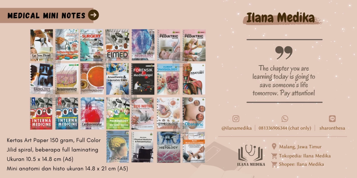 ILANA MEDIKA PUSAT BUKU SAKU KEDOKTERAN TERLENGKAP DI INDONESIA