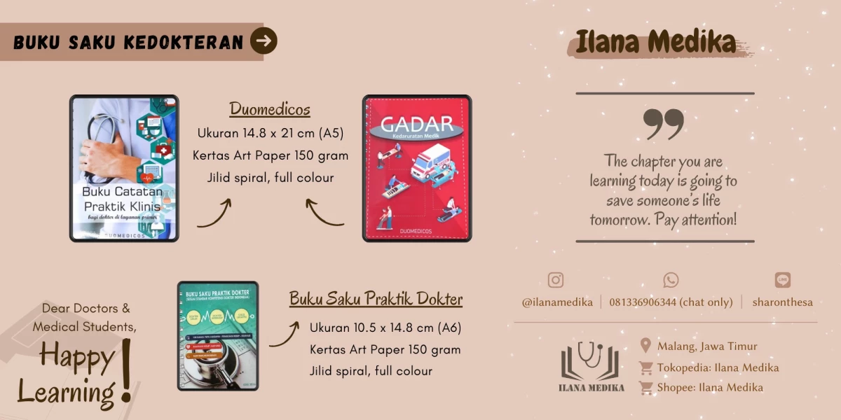 ILANA MEDIKA PUSAT BUKU SAKU KEDOKTERAN TERLENGKAP DI INDONESIA