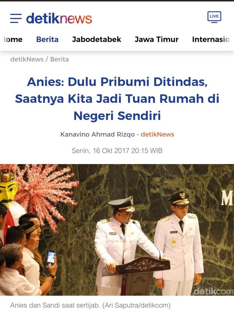 Anies Baswedan Bicara Tentang Tudingan Label Intoleransi dan Diskriminatif