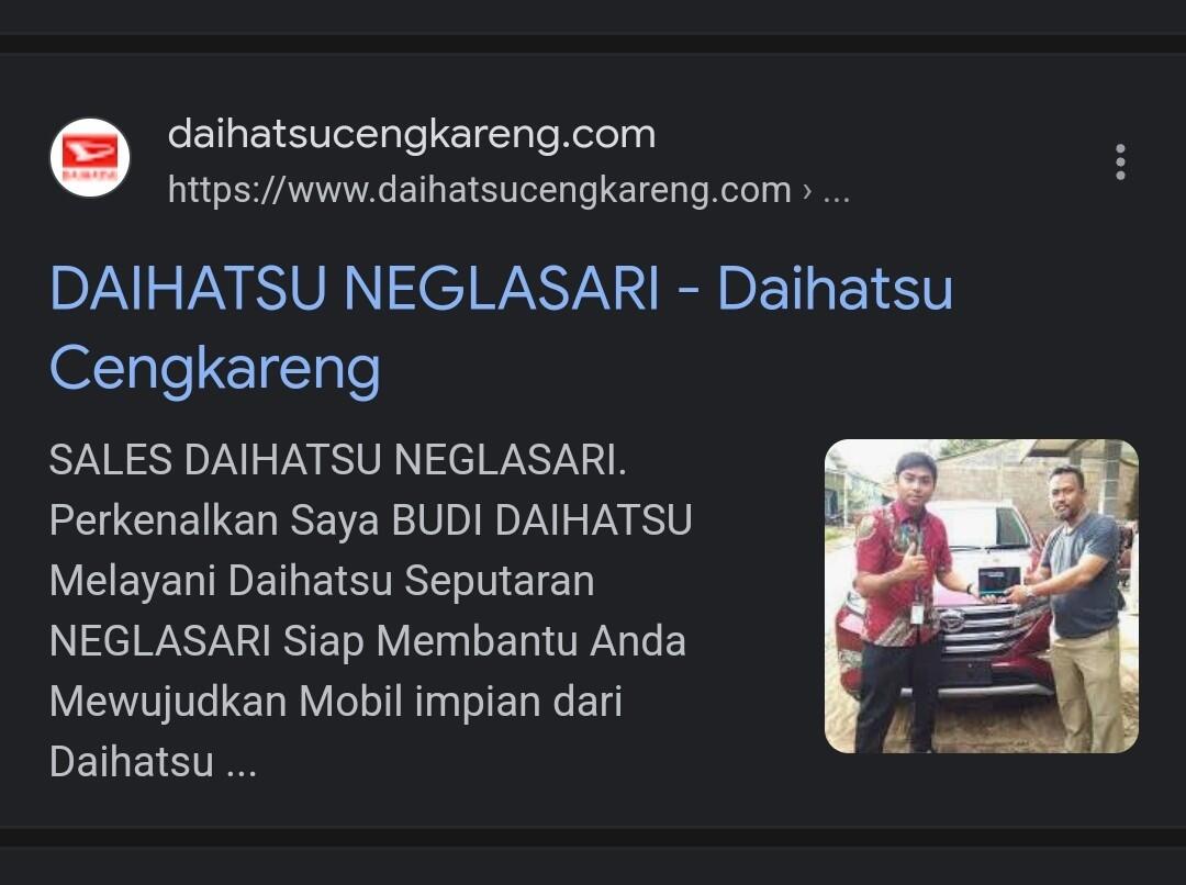 DAIHATSU NEGLASARI - Daihatsu Budi - 082311752415