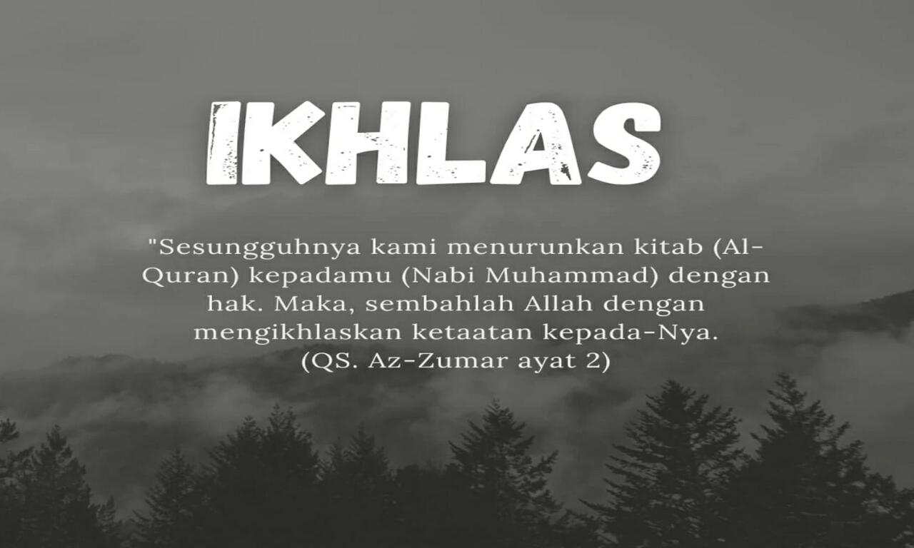 Ikhlas (Tanbihul Ghafilin)