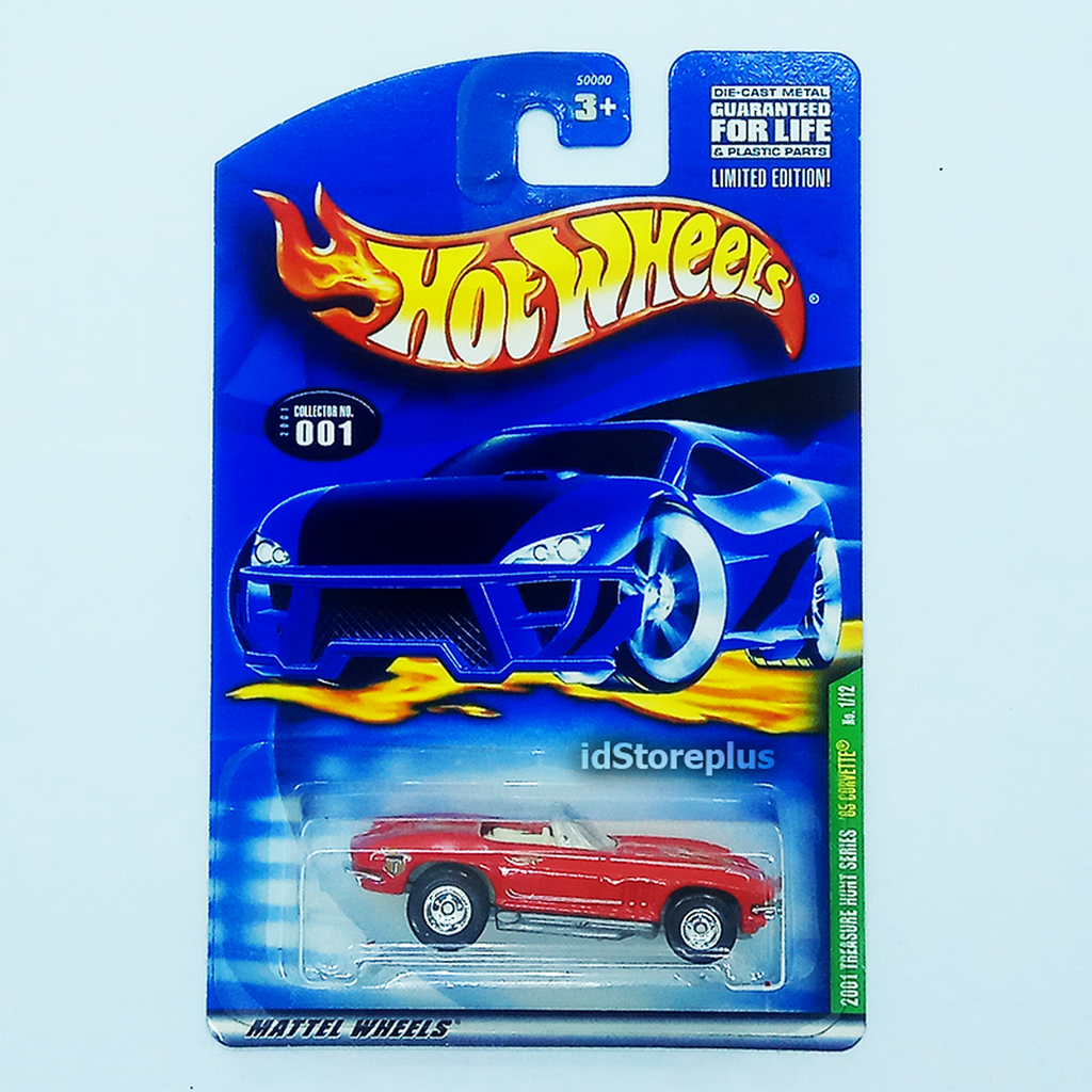 Koleksi Hot Wheels 2001 TREASURE HUNT SERIES 65 CORVETTE 1/12 LIMITED EDITION
