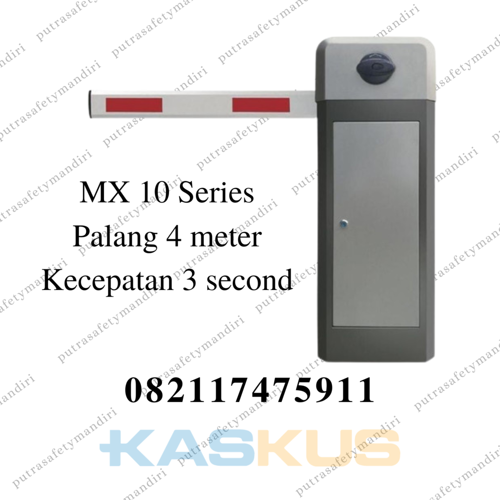 BARRIER GATE MX 10 PALANG 4 METER MESIN PORTAL PARKIR OTOMATIS GARANSI