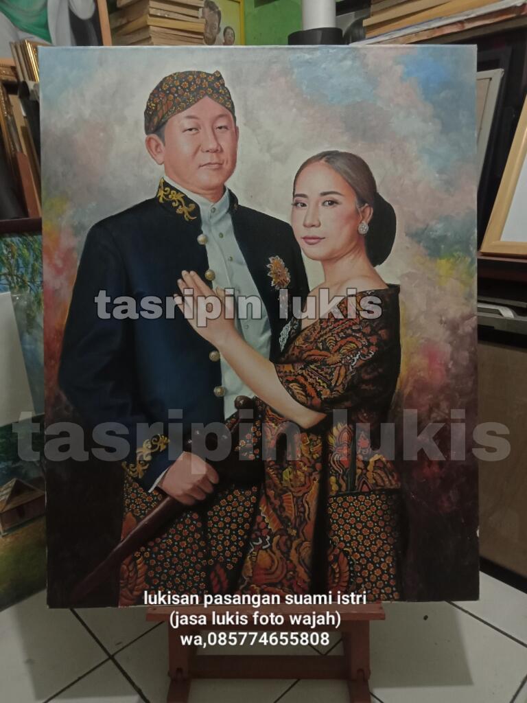 JASA LUKIS WAJAH ONLINE DI KANVAS