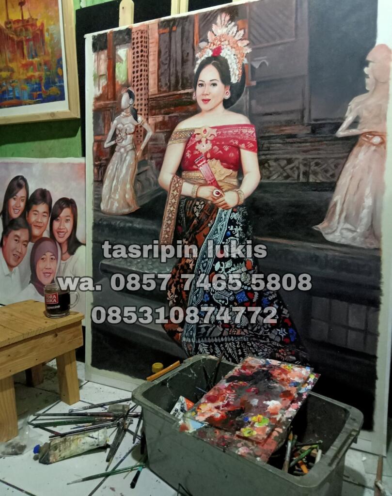 JASA LUKIS WAJAH ONLINE DI KANVAS