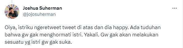 Umbar Urusan Ranjang, Joshua Suherman Diserang Netizen! Apa Salahnya?