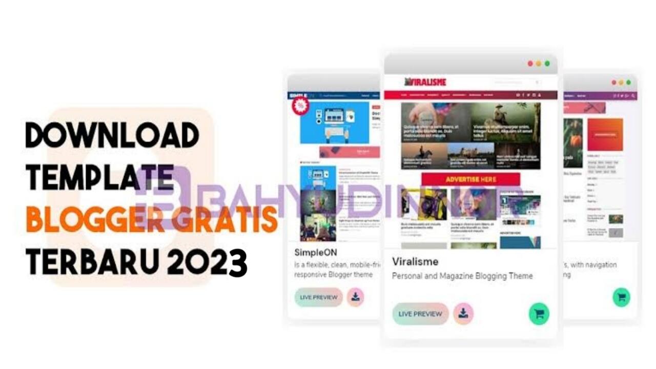 Download Kumpulan Template Blogger Gratis 2023