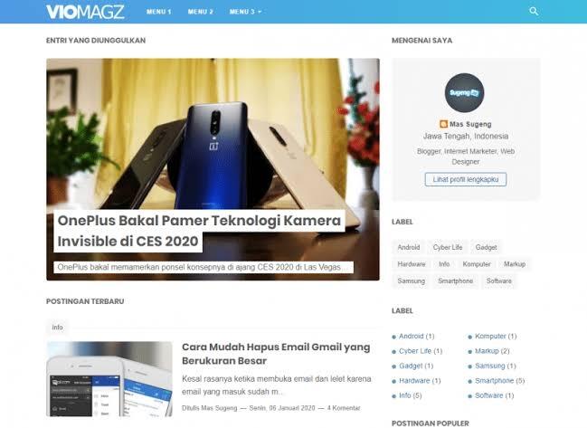 Download Kumpulan Template Blogger Gratis 2023