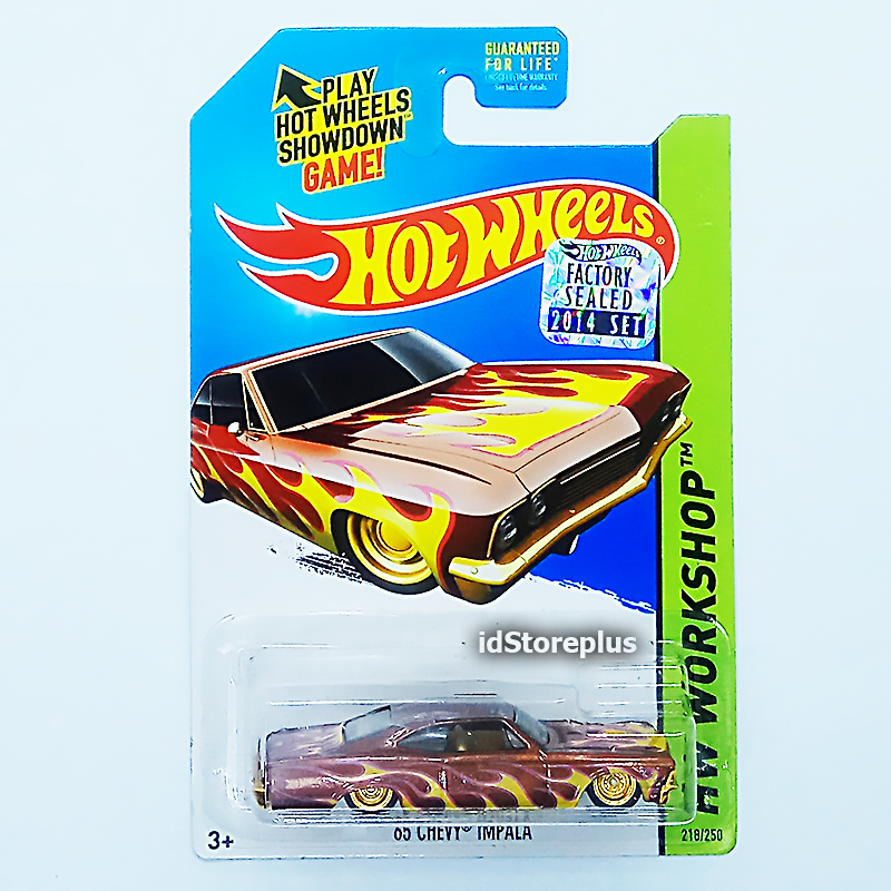 Koleksi Diecast Hot Wheels 65 CHEVY IMPALA SUPER TREASURE HUNT HW SHOWROOM HEAT FLEET