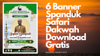 6 Banner Spanduk Safari Dakwah Download Gratis ( File CDR )