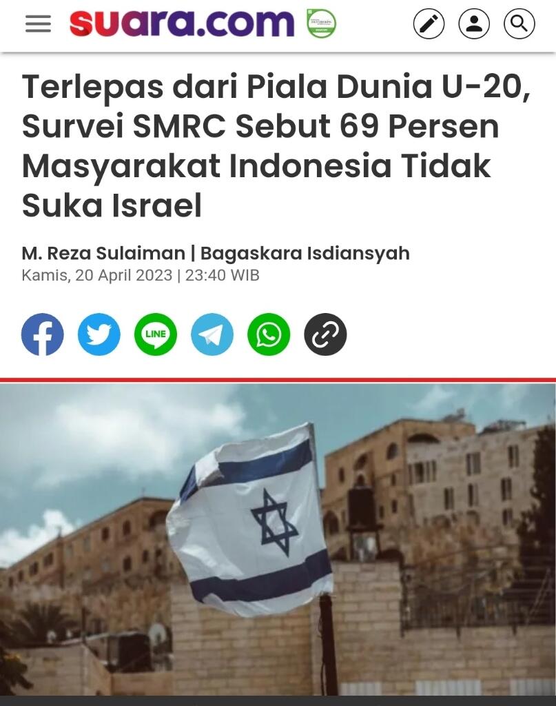 Israel Iri Lihat FMD Indonesia vs Palestina? 10 Persen Tiket Menuju Rakyat Palestina