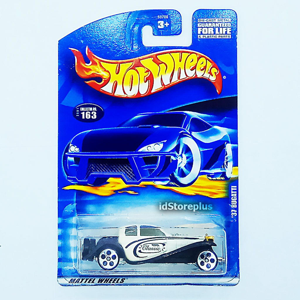 Koleksi Diecast Hot Wheels 37 Bugatti 2001 Collector no 163