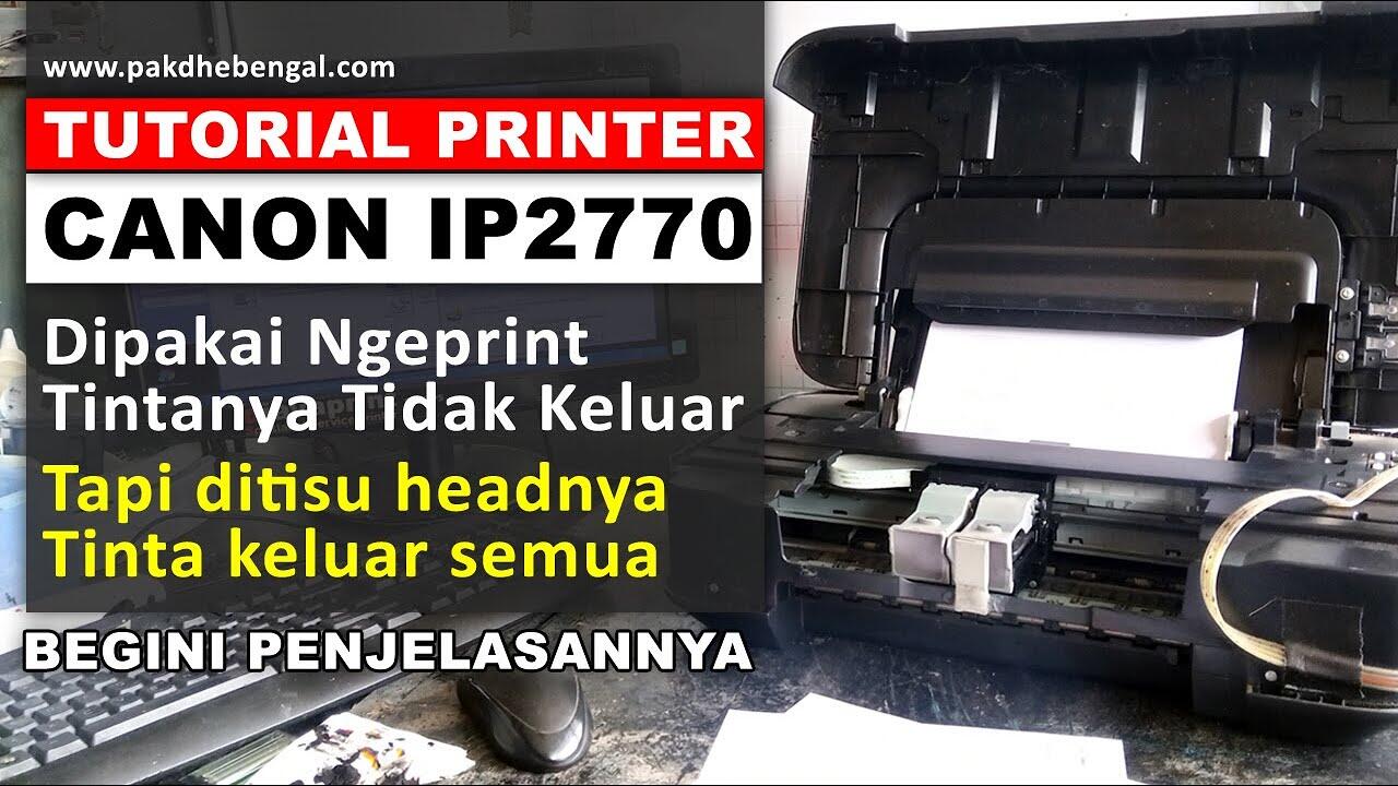 Penyebab Tinta Cartridge Printer Keluar Tapi Dipakai Print Tidak Keluar