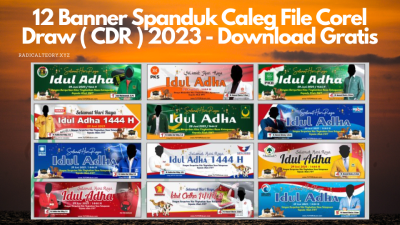 12 Banner Spanduk Caleg File Corel Draw ( CDR ) 2023 - Download Gratis