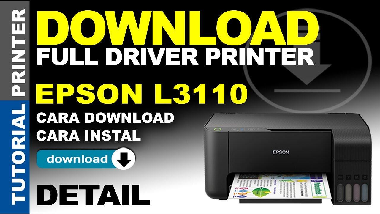 Epson L3110 Printer Scanner Driver Download