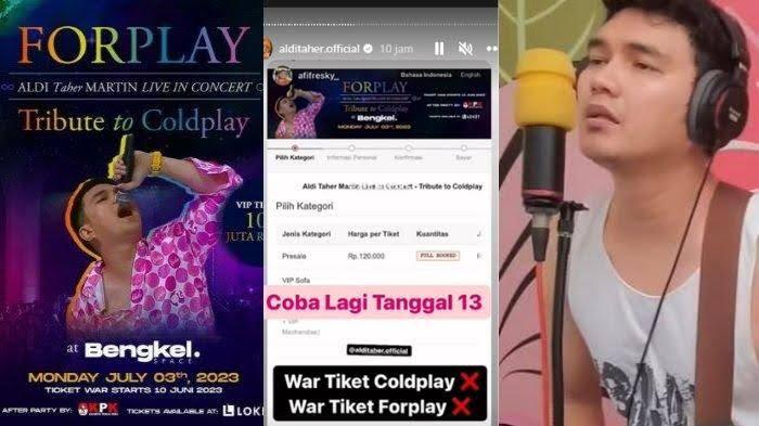 Tiket Konser Aldi Taher Bertajuk Tribut To Coldplay Ludes Terjual, Warganet Heboh