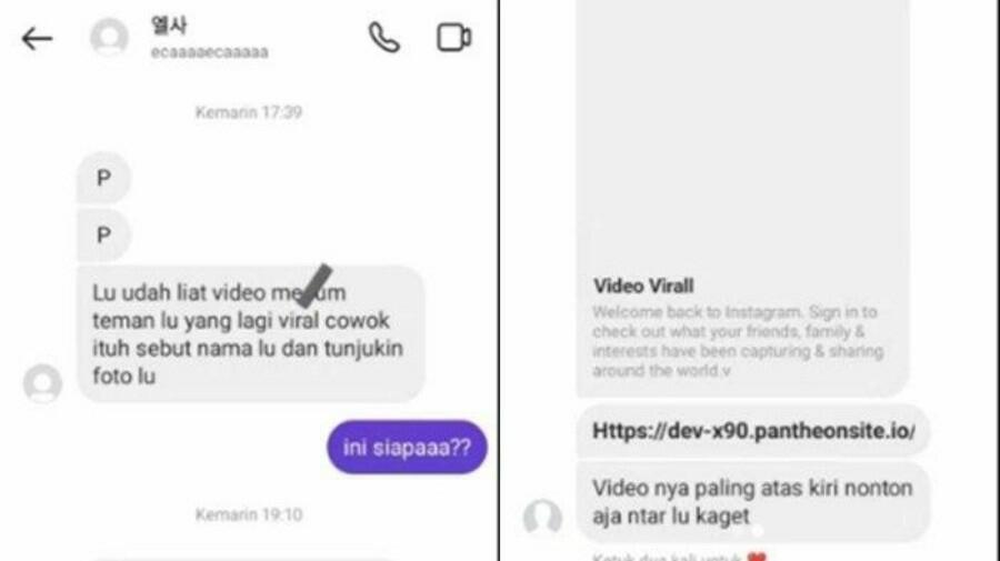 Hati-hati! Beredar Hoax Link Video Dewasa via DM Instagram! Jangan Diklik!