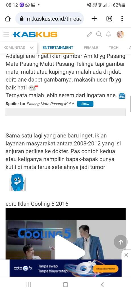 &#91;ASK&#93; Adakah Yang Masih Ingat Dengan Iklan TV Oktober 2010 Ini?