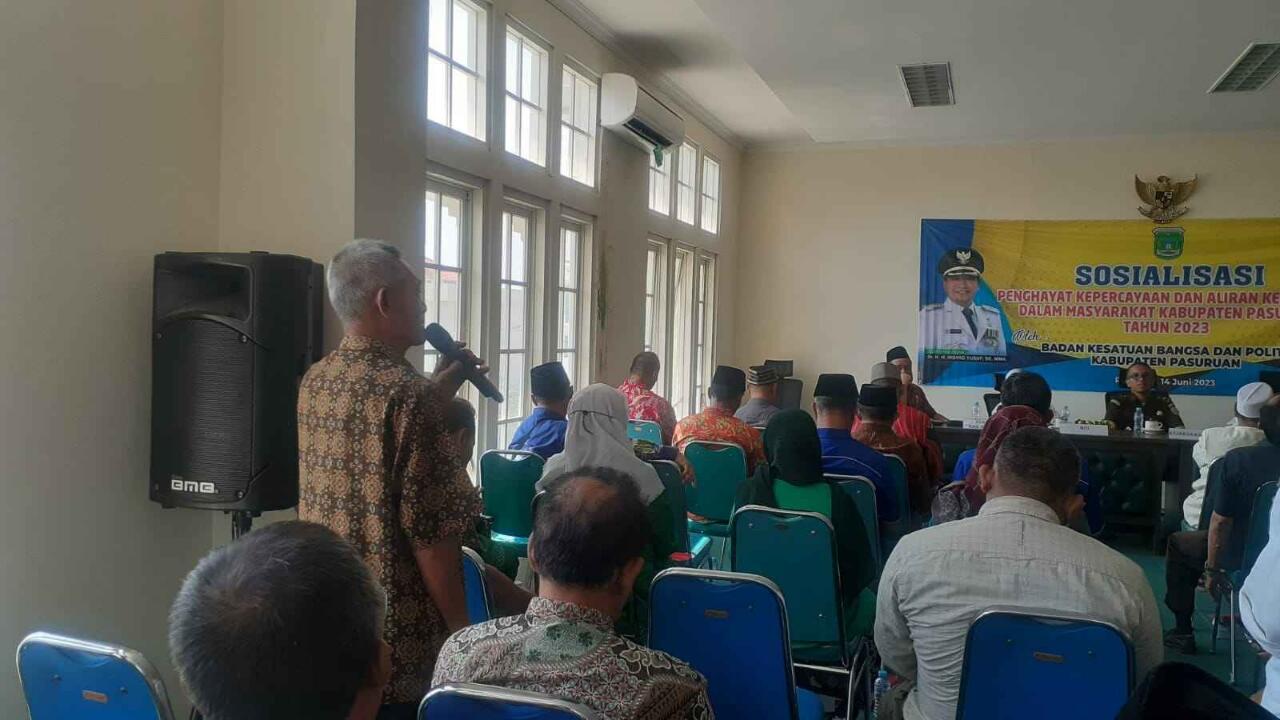 Ada 10 Penghayat Kepercayaan di Pasuruan, Kesbangpol Gelar Sosialisasi