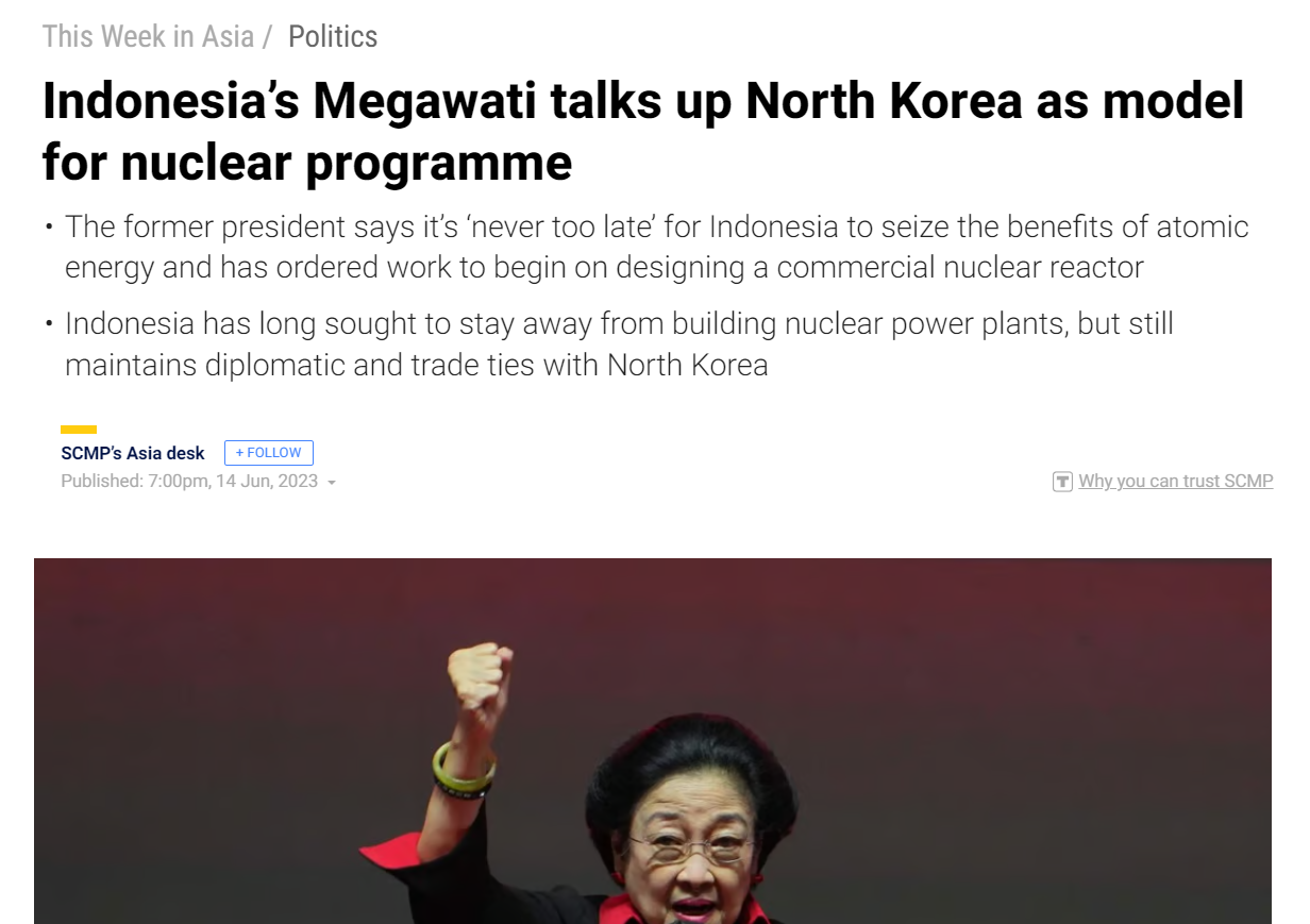 Ucapan Megawati Disorot Media China, Yakin Indonesia Bisa Susul Program Nuklir Korut