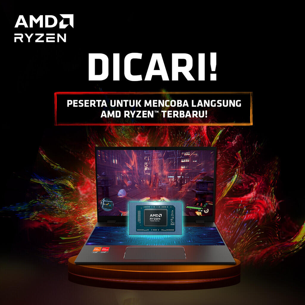 Minat Hadir di Launching AMD Ryzen™ 7000 Mobile Series Terbaru? Ikuti Kompetisi Ini!