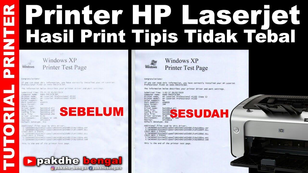 Cara Mengatasi Permasalahan Hasil Cetak Printer HP Laserjet Yang Tidak