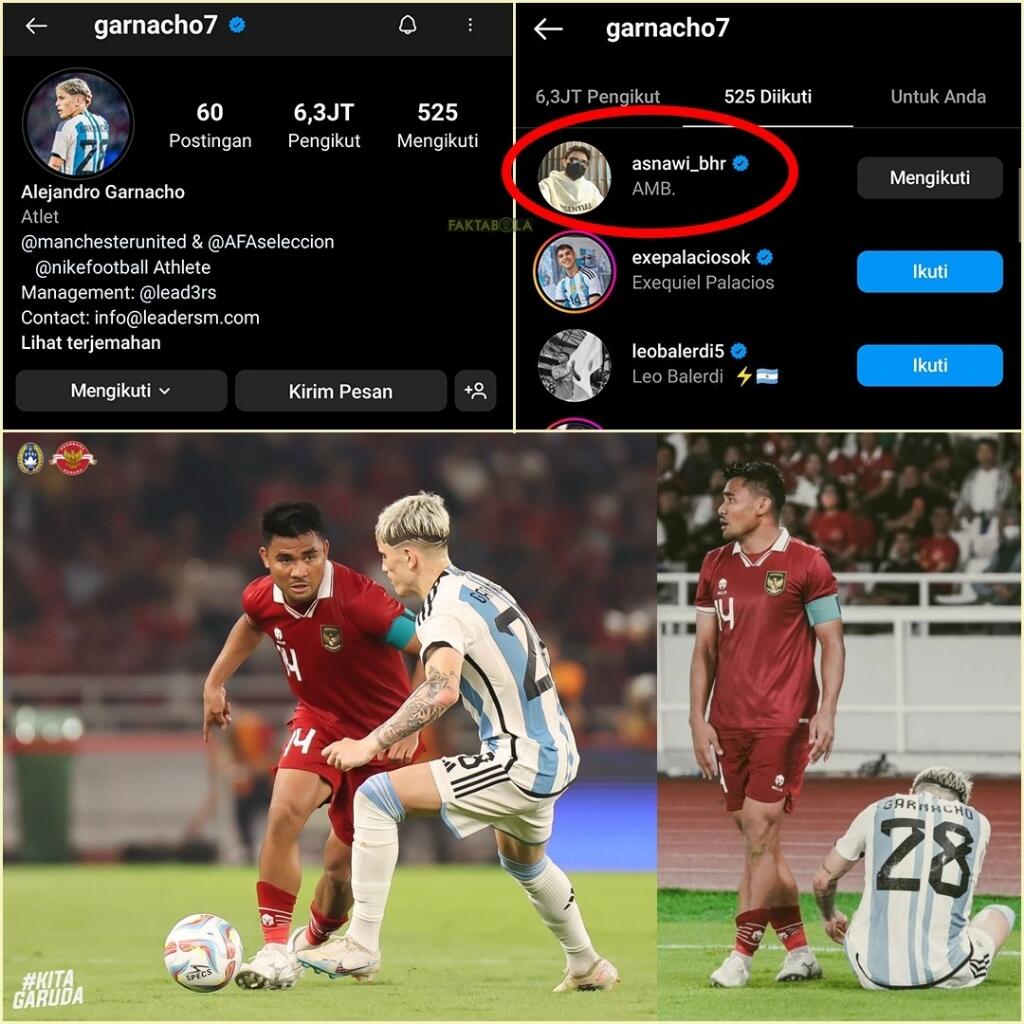 Messi tak datang karena takut kena tekel Asnawi, Garnacho Korbanya.