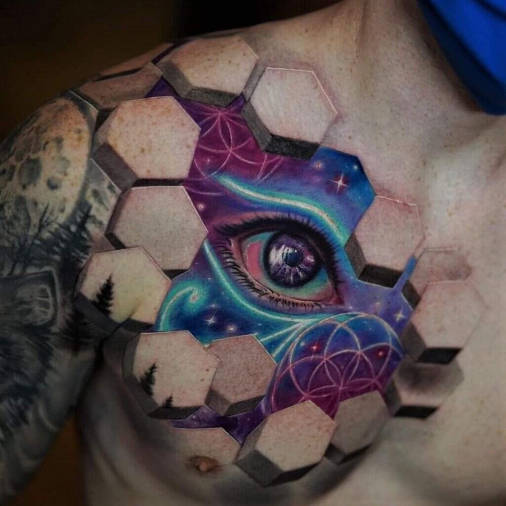 6 Tattoo 3 Dimensi yang Akan Membuatmu Takjub Sekaligus Merinding