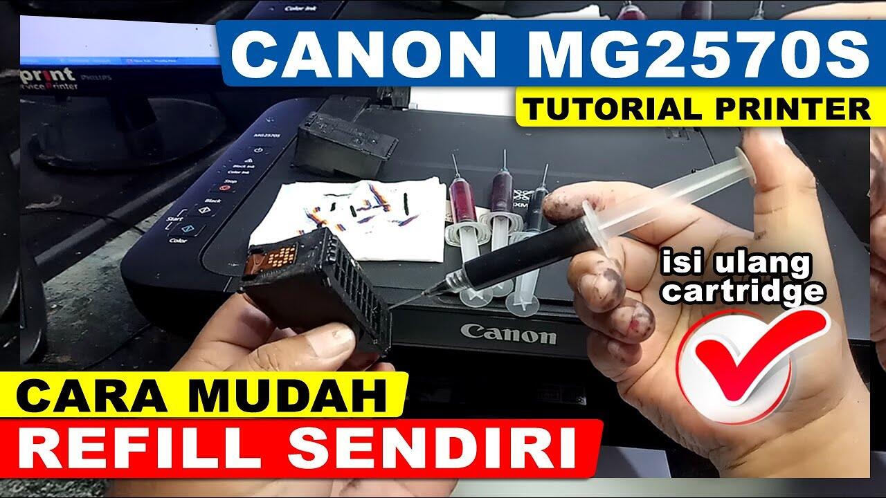 Cara Mengisi Tinta Printer Canon Mg S Cara Refill Tinta Canon