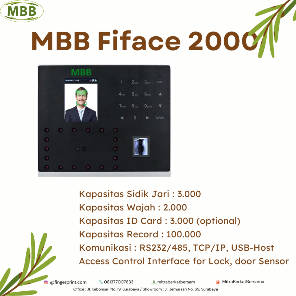 Mesin Absensi Dengan Tiga Verifikasi Dan Support Akses Kontrol Pintu Mesin Absensi Dengan Tiga Verifikasi Dan Support Akses Kontrol Pintu