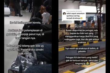 Ketinggalan Kereta, Ibu Ini Mahal Pukul dan Aniaya Anaknya Sendiri! Stres?