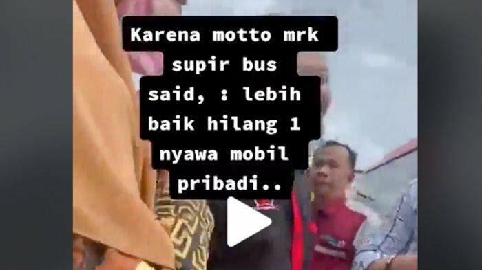 Ngeri, Video Pernyataan Supir Bus: Lebih Milih Hilangkan 1 Nyawa Dibandingkan 1 Bus!