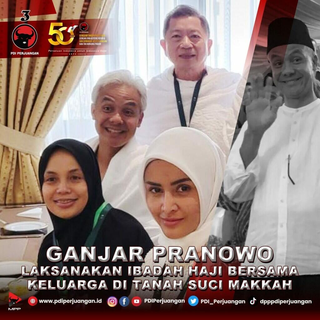 Momen Penuh Tawa Anies dan Ganjar Saat Bertemu di Mina