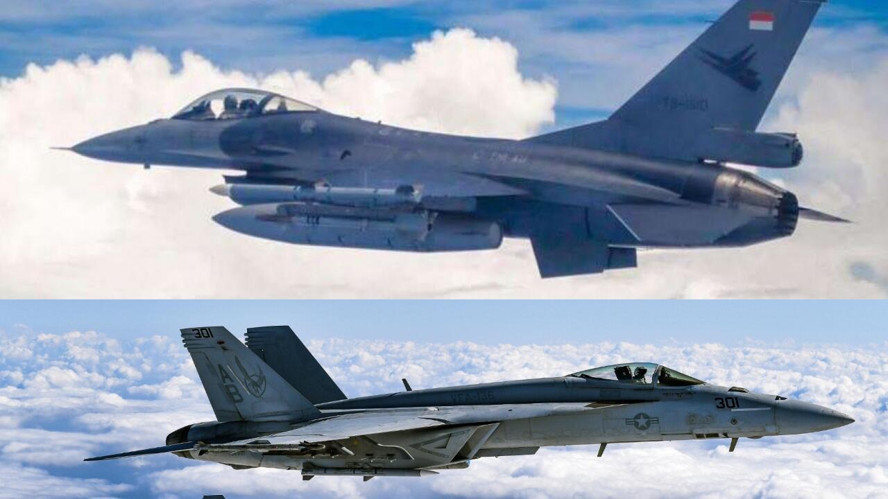 Hari Ini 20 Tahun Lalu, F-16 TNI AU Nyaris Dogfight dengan F/A-18 Hornet US Navy