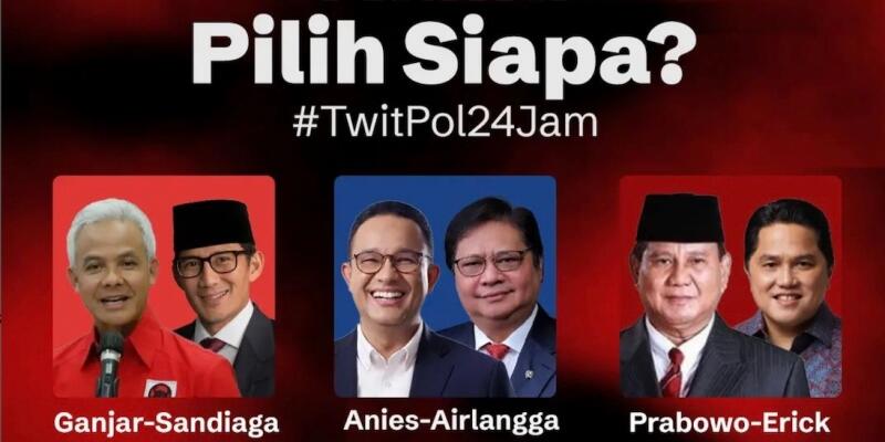 Poling 24 Jam RMOL: Anies-Airlangga 85,8 Persen, Ganjar-Sandi 3 Persen