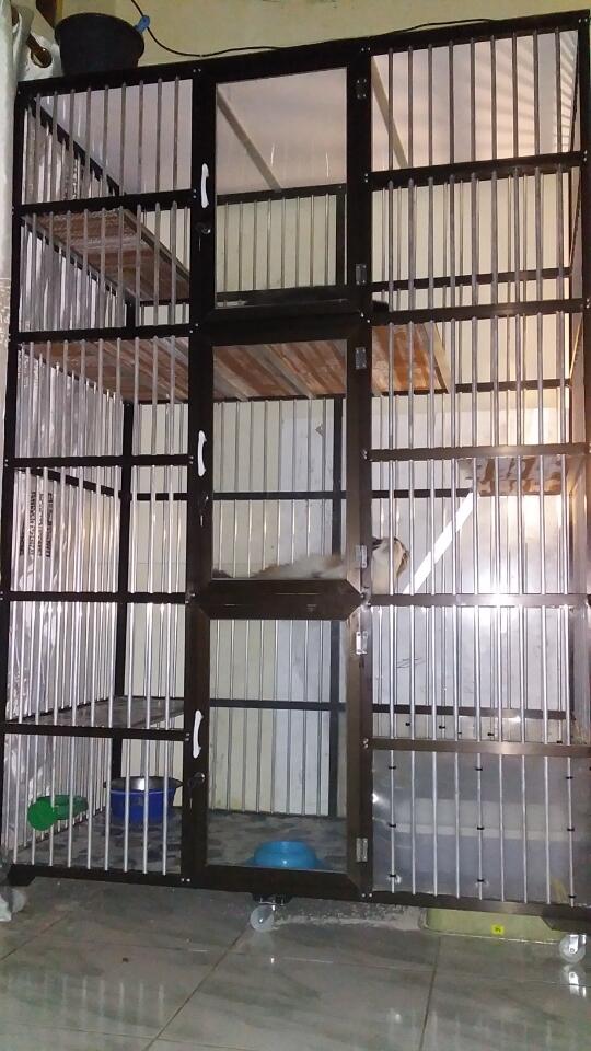 Kandang kucing Alluminium Besar