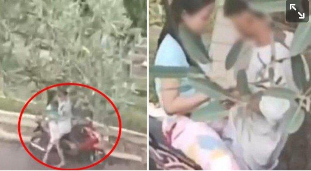 Video Sejoli Memadu Syahwat Di Atas Motor Area Pemakaman