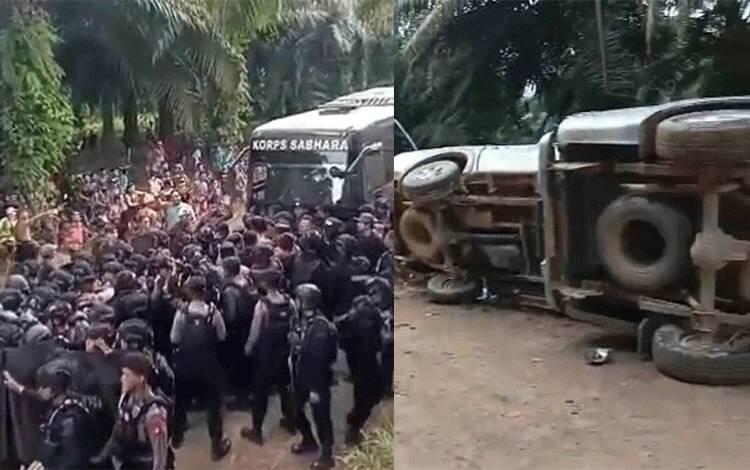 Tuntut Plasma, Massa Rusak Mobil dan Kantor PT BJAP Seruyan